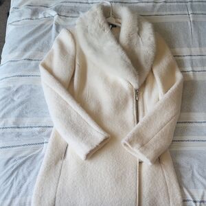 I.N.C. International Concepts Wool Blend Faux Fur Coat